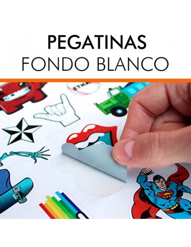 PEGATINAS PERSONALIZADA FONDO BLANCO