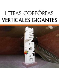 Letras corporeas Gigantes XXL metalicas