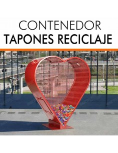 PAPELERA RECICLAJE TAPONES