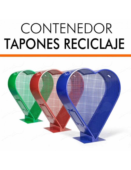 PAPELERA RECICLAJE TAPONES