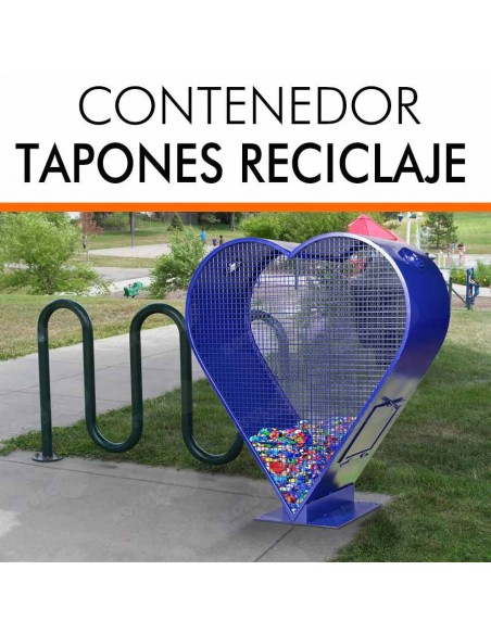 PAPELERA RECICLAJE TAPONES