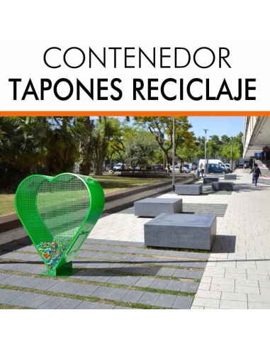 PAPELERA RECICLAJE TAPONES