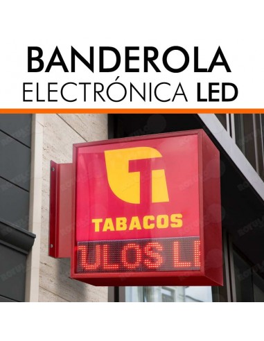 Banderola texto LED personalizable