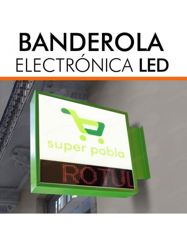 Banderola texto LED personalizable