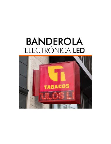 Banderola texto LED personalizable