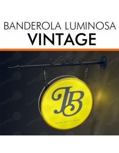Banderola vintage iluminación LED 2