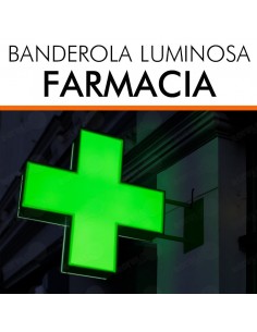 Banderola Cruz o Rótulo para Farmacias 2