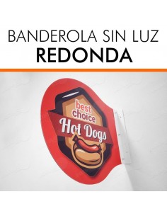 Banderola económica redonda sin luz 2