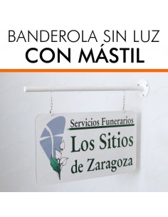 Banderola doble cara con mástil 2
