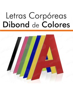 Corpóreas de dibond en color 2