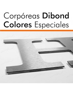 Corpóreas de dibond cepillado 2