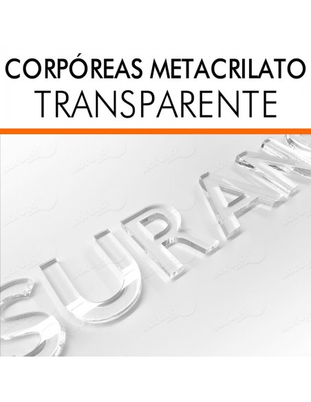 Letra corporativa metacrilato