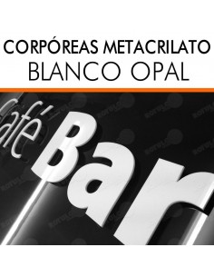 Corpóreas Metacrilato blanco