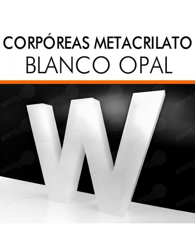 Corpóreas Metacrilato blanco