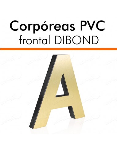 Corpóreas PVC con frontal de Dibond