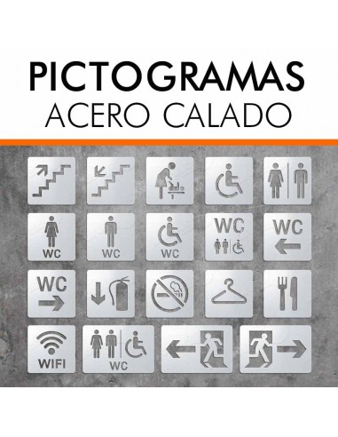 PICTOGRAMA ACERO INOXIDABLE