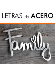 LETRAS RECORTADAS DE ACERO INOXIDABLE
