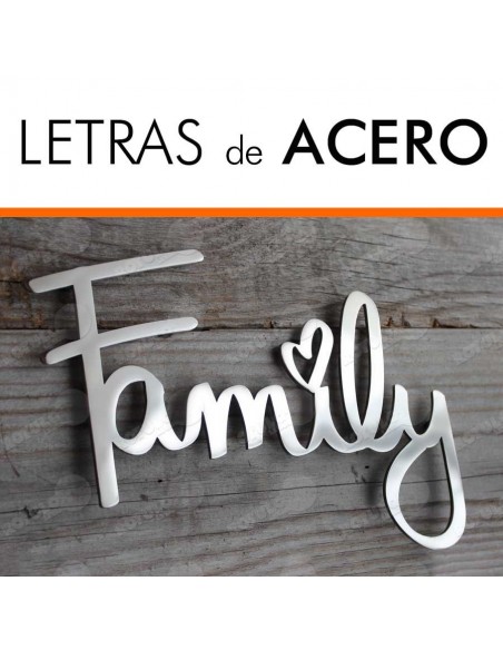 LETRAS RECORTADAS DE ACERO INOXIDABLE
