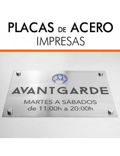 PLACAS ACERO PARA EMPRESAS