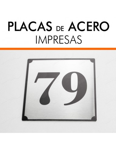 PLACAS ACERO PARA EMPRESAS
