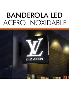 Banderola luminosa inoxidable o acero 2