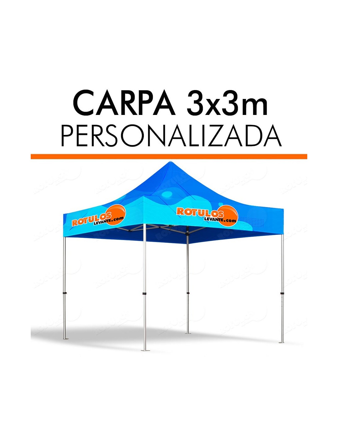 carpa plegable 3x3 económica acero- roja - azul - eventos - ferias