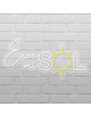 Rótulo neón Eres mi sol