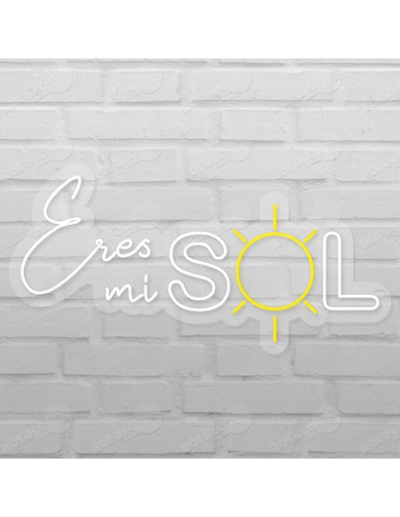 Rótulo neón Eres mi sol