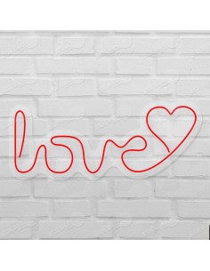 Rótulo neón Love 2