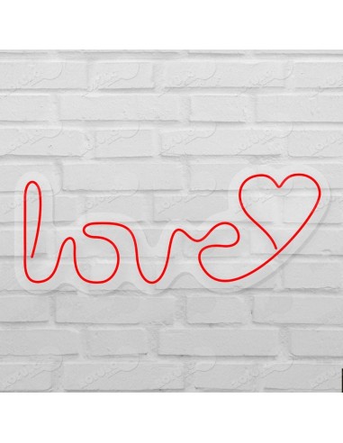 Rótulo neón Love