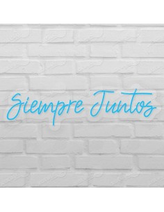 Rótulo neón Siempre juntos 2