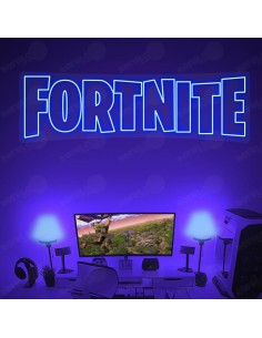 Rótulo neón Fortnite