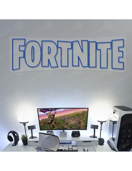 Rótulo neón Fortnite
