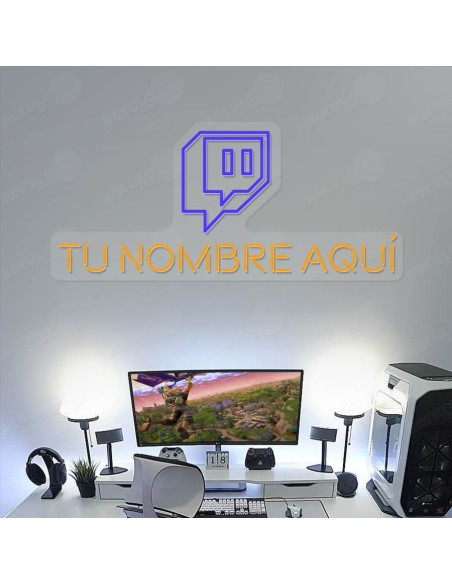 Rótulo neón Twitch