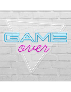Rótulo neón Game over 2