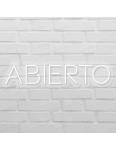 Rótulo neón Abierto 2
