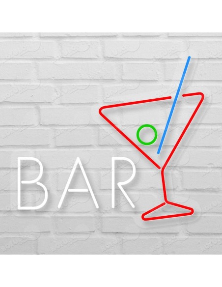 Rótulo neón Bar