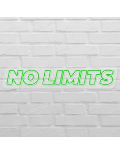 Rótulo neón No limits 2