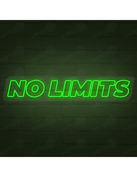 Rótulo neón No limits