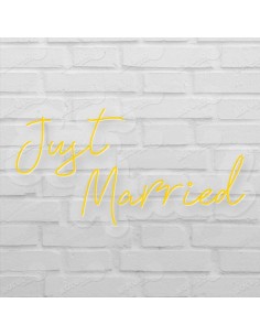 Rótulo neón Just Married 2