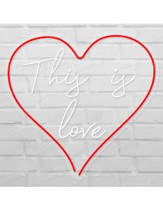 Rótulo neón This is Love 2