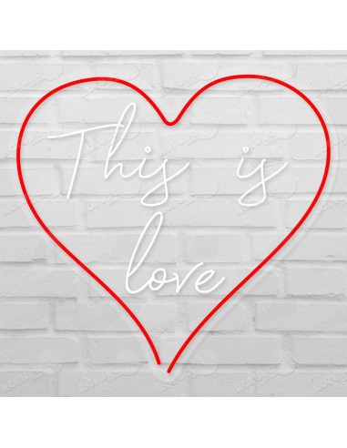 Rótulo neón This is Love
