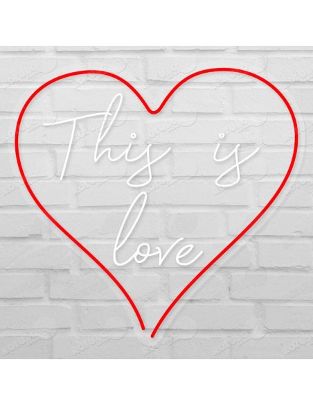 Rótulo neón This is Love