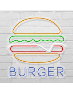 Rótulo neón Hamburguesa 2