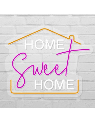 Rótulo neón Home Sweet Home