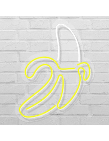 Rótulo neón Plátano