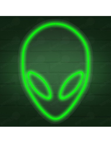 Rótulo neón Alien