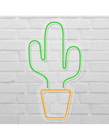 Rótulo neón Cactus