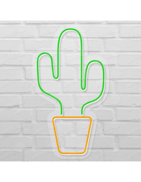 Rótulo neón Cactus