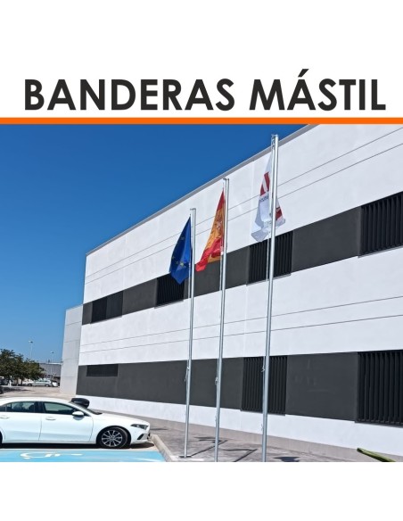 Banderas mástil publicitaria
